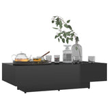 NNEVL Coffee Table High Gloss Black 115x60x31 cm Chipboard