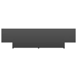 NNEVL Coffee Table High Gloss Black 115x60x31 cm Chipboard