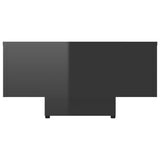 NNEVL Coffee Table High Gloss Black 115x60x31 cm Chipboard