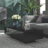 NNEVL Coffee Table High Gloss Black 115x60x31 cm Chipboard