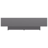 NNEVL Coffee Table High Gloss Grey 115x60x31 cm Chipboard