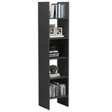 NNEVL Book Cabinet Grey 40x35x180 cm Chipboard