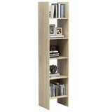 NNEVL Book Cabinet Sonoma Oak 40x35x180 cm Chipboard