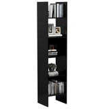 NNEVL Book Cabinet High Gloss Black 40x35x180 cm Chipboard