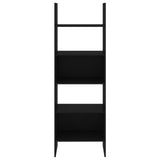 NNEVL Book Cabinet Black 60x35x180 cm Chipboard