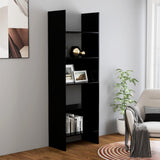 NNEVL Book Cabinet Black 60x35x180 cm Chipboard