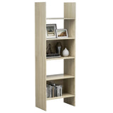NNEVL Book Cabinet Sonoma Oak 60x35x180 cm Chipboard