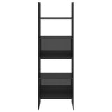 NNEVL Book Cabinet High Gloss Grey 60x35x180 cm Chipboard