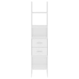 NNEVL Book Cabinet White 40x35x180 cm Chipboard