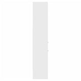 NNEVL Book Cabinet White 40x35x180 cm Chipboard
