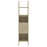 NNEVL Book Cabinet Sonoma Oak 40x35x180 cm Chipboard