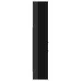 NNEVL Book Cabinet High Gloss Black 40x35x180 cm Chipboard