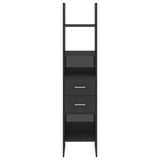 NNEVL Book Cabinet High Gloss Grey 40x35x180 cm Chipboard