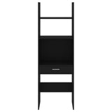 NNEVL Book Cabinet Black 60x35x180 cm Chipboard