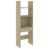 NNEVL Book Cabinet Sonoma Oak 60x35x180 cm Engineered Wood