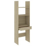 NNEVL Book Cabinet Sonoma Oak 60x35x180 cm Engineered Wood