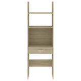 NNEVL Book Cabinet Sonoma Oak 60x35x180 cm Engineered Wood