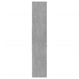 NNEVL Book Cabinet Concrete Grey 60x35x180 cm Chipboard