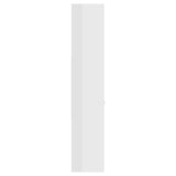 NNEVL Book Cabinet High Gloss White 60x35x180 cm Chipboard