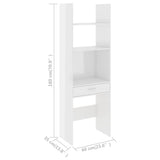 NNEVL Book Cabinet High Gloss White 60x35x180 cm Chipboard