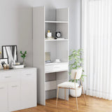 NNEVL Book Cabinet High Gloss White 60x35x180 cm Chipboard