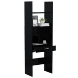 NNEVL Book Cabinet High Gloss Black 60x35x180 cm Chipboard