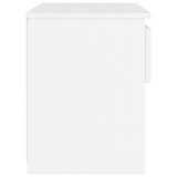 NNEVL Bedside Cabinet White 40x30x39 cm Chipboard
