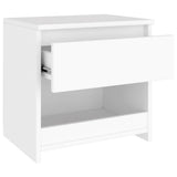 NNEVL Bedside Cabinets 2 pcs White 40x30x39 cm Chipboard