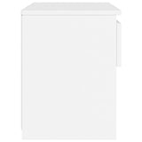 NNEVL Bedside Cabinets 2 pcs White 40x30x39 cm Chipboard
