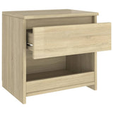 NNEVL Bedside Cabinets 2 pcs Sonoma Oak 40x30x39 cm Chipboard