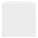 NNEVL Shoe Storage Bench White 105x35x35 cm Chipboard