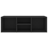 NNEVL Shoe Storage Bench Black 105x35x35 cm Chipboard