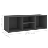 NNEVL Shoe Storage Bench Grey 105x35x35 cm Chipboard
