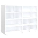 NNEVL Side Cabinet White 97x32x72 cm Chipboard