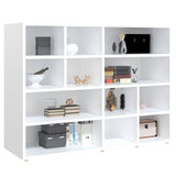 NNEVL Side Cabinet White 97x32x72 cm Chipboard
