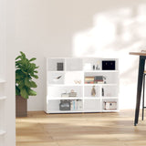 NNEVL Side Cabinet White 97x32x72 cm Chipboard
