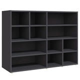 NNEVL Side Cabinet Grey 97x32x72 cm Chipboard
