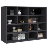 NNEVL Side Cabinet Grey 97x32x72 cm Chipboard