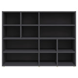 NNEVL Side Cabinet Grey 97x32x72 cm Chipboard