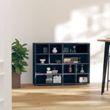 NNEVL Side Cabinet Grey 97x32x72 cm Chipboard