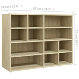 NNEVL Side Cabinet Sonoma Oak 97x32x72 cm Chipboard