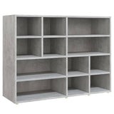 NNEVL Side Cabinet Concrete Grey 97x32x72 cm Chipboard