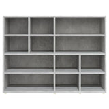 NNEVL Side Cabinet Concrete Grey 97x32x72 cm Chipboard