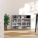 NNEVL Side Cabinet Concrete Grey 97x32x72 cm Chipboard