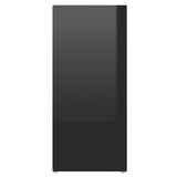 NNEVL Side Cabinet High Gloss Black 97x32x72 cm Chipboard