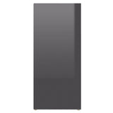 NNEVL Side Cabinet High Gloss Grey 97x32x72 cm Chipboard