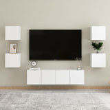 NNEVL Wall Mounted TV Cabinet White 30.5x30x30 cm