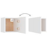 NNEVL Wall Mounted TV Cabinets 4 pcs White 30.5x30x30 cm