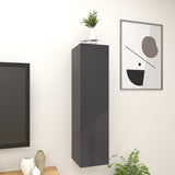 NNEVL Wall Mounted TV Cabinets 4 pcs Grey 30.5x30x30 cm