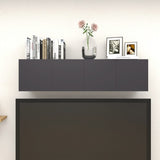 NNEVL Wall Mounted TV Cabinets 4 pcs Grey 30.5x30x30 cm